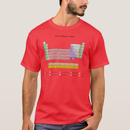T-shirt Tableau périodique (Devant)