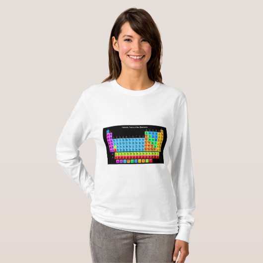 T-shirt Tableau périodique (Devant entier)