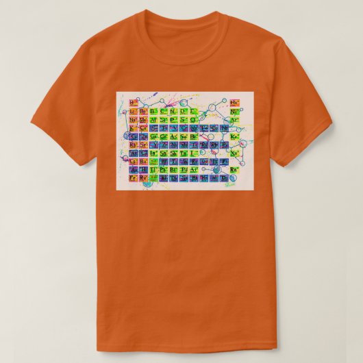 T-shirt Tableau périodique (Design devant)