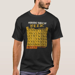 T-shirt Tableau Périodique De Bière Style De Bière Artisan