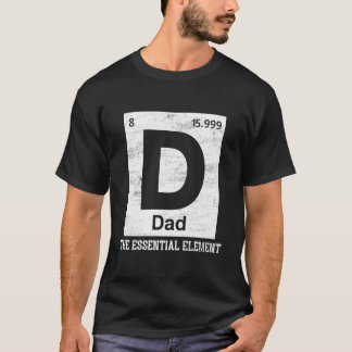 T-shirt Tableau périodique de chimie de papa Fête des père