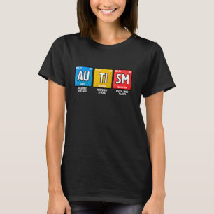T-shirt Tableau périodique de chimie de sensibilisation à 