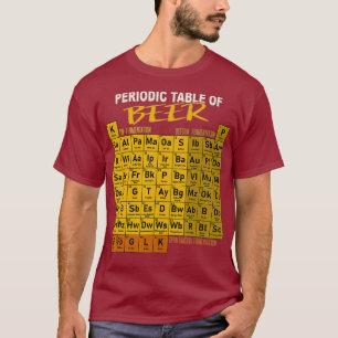 T-shirt Tableau Périodique De La Bière - Style Bière Artis
