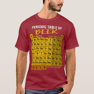T-shirt Tableau Périodique De La Bière - Style Bière Artis
