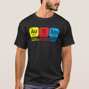 T-shirt Tableau périodique de la sensibilisation à l'autis