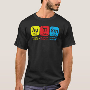 T-shirt Tableau périodique de la sensibilisation à l'autis