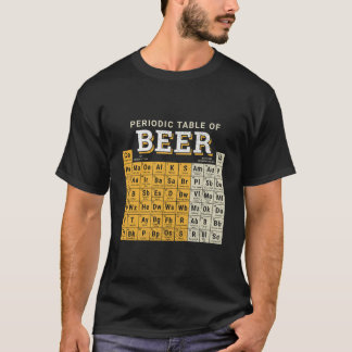 T-shirt Tableau Périodique De L'Esquisse De Bière
