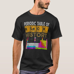 T-shirt Tableau Périodique De L'Histoire Noire Africain-Am
