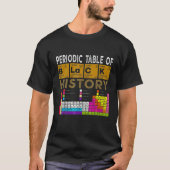 T-shirt Tableau Périodique De L'Histoire Noire, Afro-Améri (Devant)