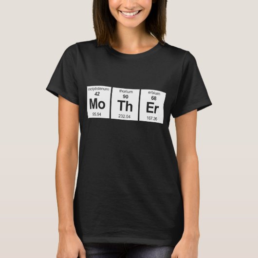 T-shirt Tableau périodique de mère (Devant)