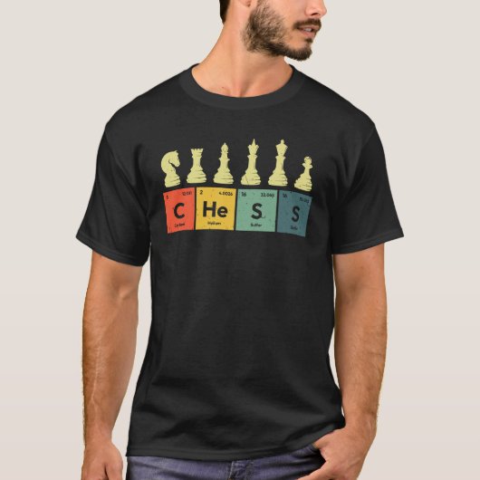 T-shirt Tableau périodique des échecs (Devant)