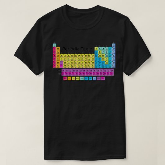 T-shirt Tableau Périodique Des Éléments 1 (Design devant)