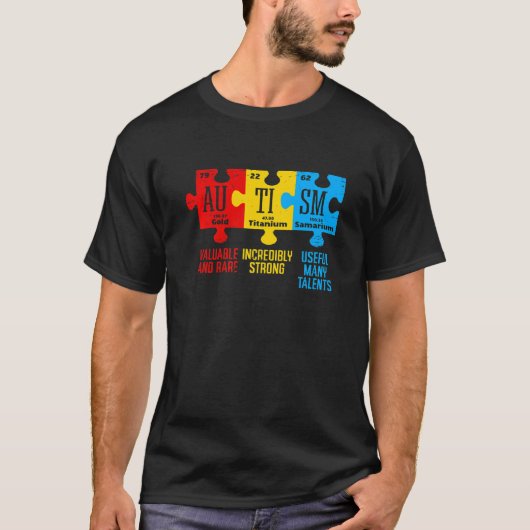 T-shirt Tableau périodique des éléments de sensibilisation (Devant)