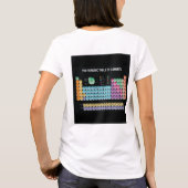 T-shirt Tableau périodique des éléments lancer l'oreiller (Dos)