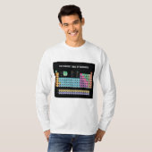 T-shirt Tableau périodique des éléments lancer l'oreiller (Devant entier)