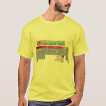 T-shirt Tableau périodique des éléments--Upside-down<br><div class="desc">Placé ainsi vous peut la lire.  Très pratique pour l'étude à tout moment.</div>