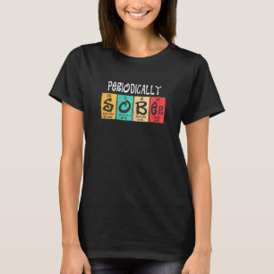 T-shirt Tableau Périodique Des Femmes Sobre Périodiquement