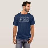 T-shirt Tableau périodique drôle Bacon Science (Devant entier)