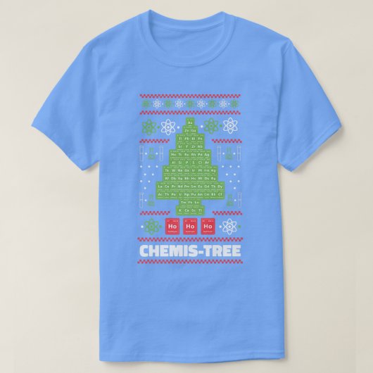 T-shirt Tableau périodique Éléments chimiques Arbre de Noë (Design devant)