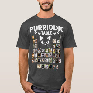 T-shirt Tableau Périodique Éléments Périodiques Chimie Cat
