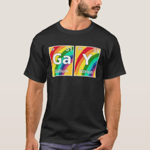 T-shirt Tableau Périodique Gay LGBTQ Gay Lesbian Pride pou