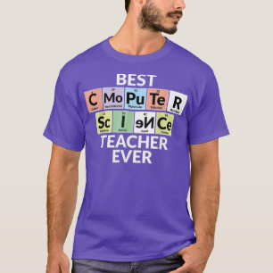 T-shirt Tableau périodique - Meilleur professeur d'informa