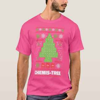 T-shirt Tableau périodique sapin de Noël Chemis Tree