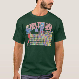 T-shirt Tableau périodique, style anime 