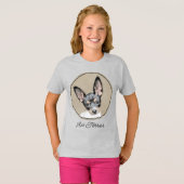 T-shirt Tableau Rat Terrier - Cute Original Chien Art (Devant entier)