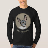 T-shirt Tableau Rat Terrier - Cute Original Chien Art (Devant)