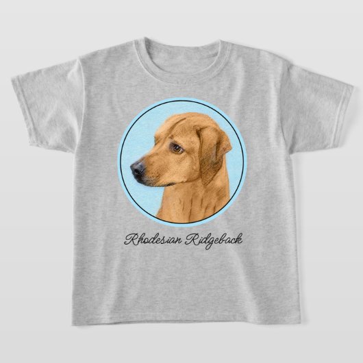 T-shirt Tableau Rhodesian Ridgeback - Art Chien original (Poser)