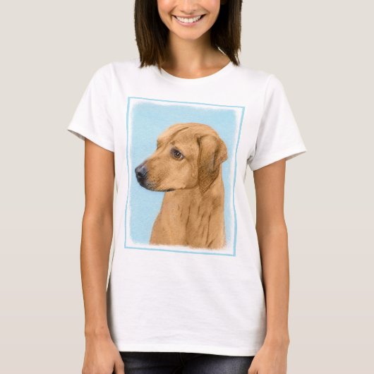 T-shirt Tableau Rhodesian Ridgeback - Art Chien original (Devant)