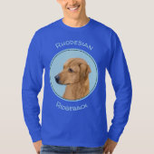T-shirt Tableau Rhodesian Ridgeback - Art Chien original (Devant)