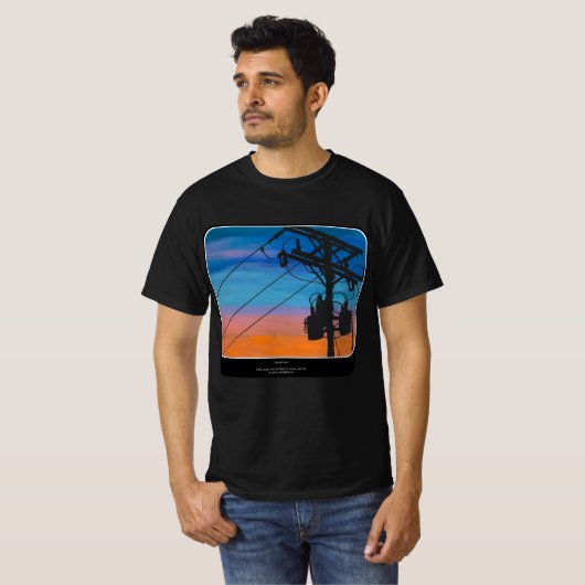 T-shirt Tableau 'Sunset Hum' (Devant entier)