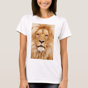 T-shirt Tableau Visage Lion Artwork-17335