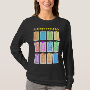 T-shirt Tableaux De Multiplication Mathématiques Apprentis