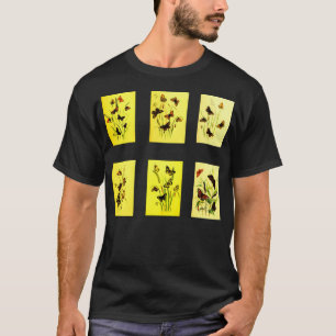 T-shirt Tableaux vintages de papillons