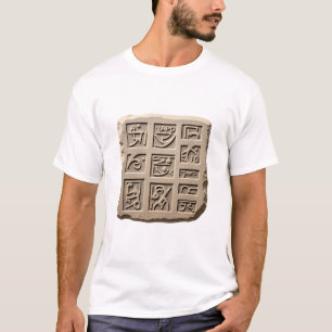 T-shirt Tablet Inscription ancienne