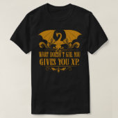 T-shirt Tabletop RPG Addict XP Dragon Dungeons (Design devant)