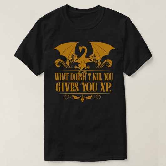 T-shirt Tabletop RPG Addict XP Dragon Dungeons (Design devant)