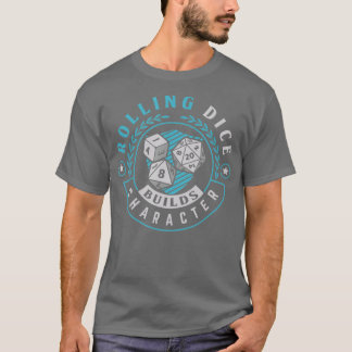 T-shirt Tabletop RPG jeu de plateau Rolling dice builds
