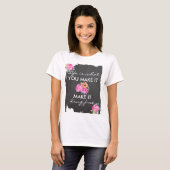 T-shirt Tablette anti-drogue florale (Devant entier)