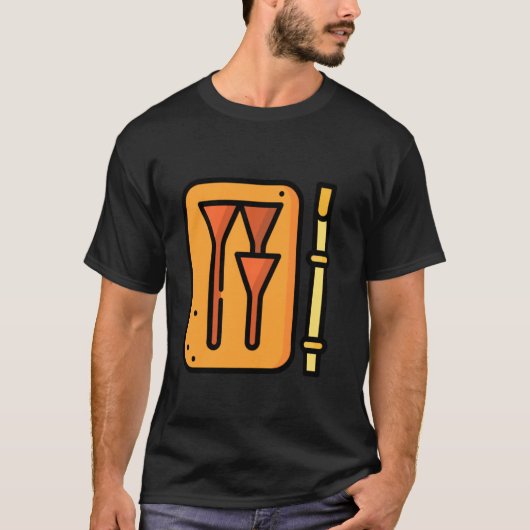 T-shirt Tablette cunéiforme écriture sumérienne Mésopotami (Devant)