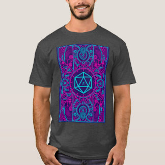T-shirt Tablette Cyberpunk Futuriste RPG D20 Dice