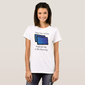 T-shirt Tablettes informatiques - Prendre deux (Devant entier)