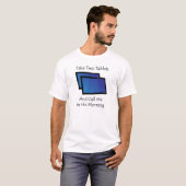 T-shirt Tablettes informatiques - Prendre deux (Devant entier)