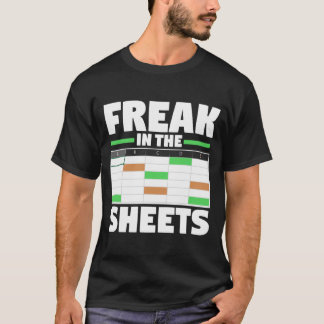 T-shirt Tableur D'Analyste Comptable Drôle Freak Dans
