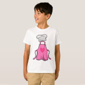 T-shirt tablier de cuisine et casquette de Cuisine avec co (Devant entier)