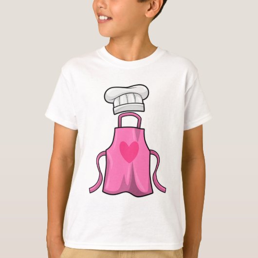 T-shirt tablier de cuisine et casquette de Cuisine avec co (Devant)