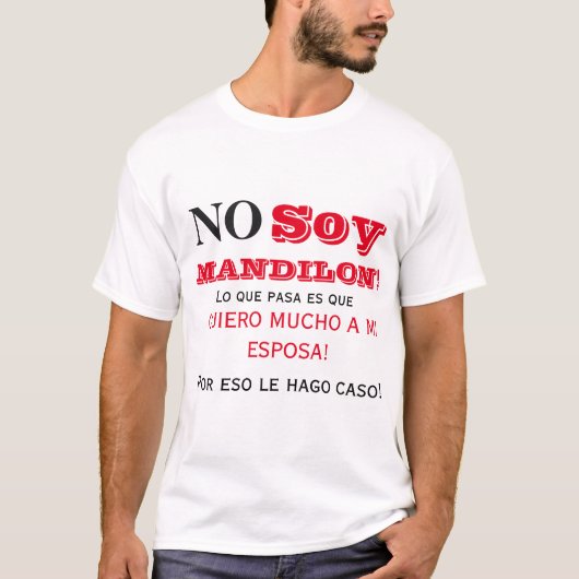 T-shirt Tablier long mandilon non (Devant)